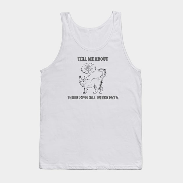 Autistic Cat Tank Top by The Autistic Culture Podcast